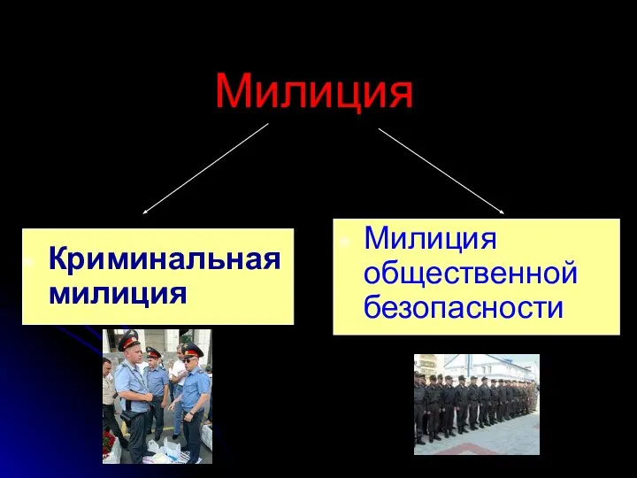 Милиция Милиция общественной безопасности Криминальная милиция