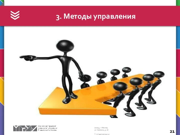 3. Методы управления