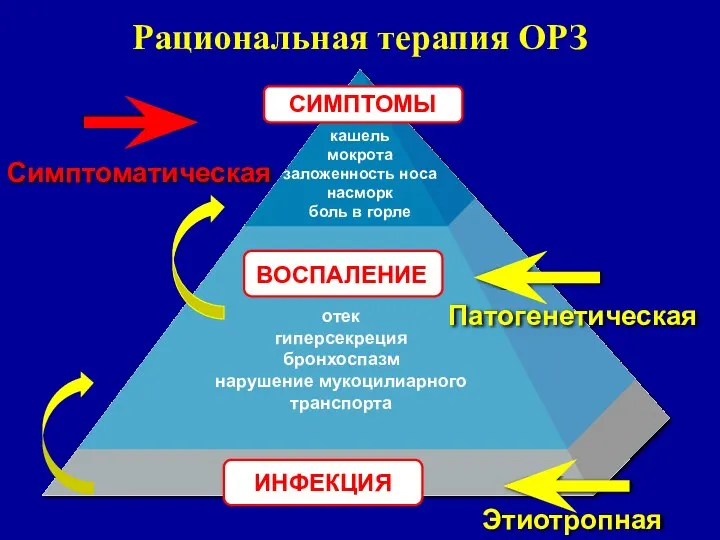 СИМПТОМЫ кашель мокрота заложенность носа насморк боль в горле ВОСПАЛЕНИЕ отек