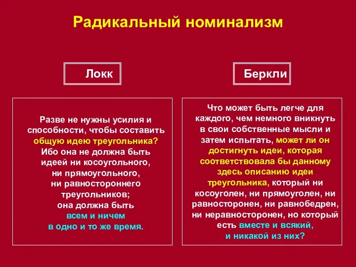 Радикальный номинализм Что может быть легче для каждого, чем немного вникнуть