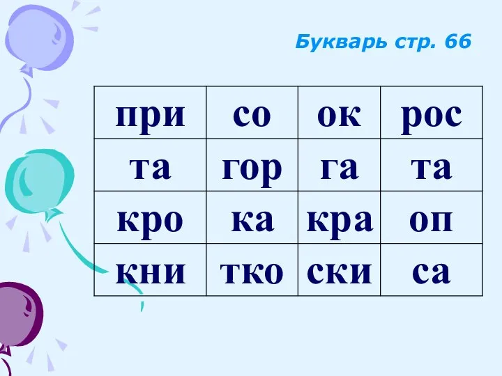 Букварь стр. 66