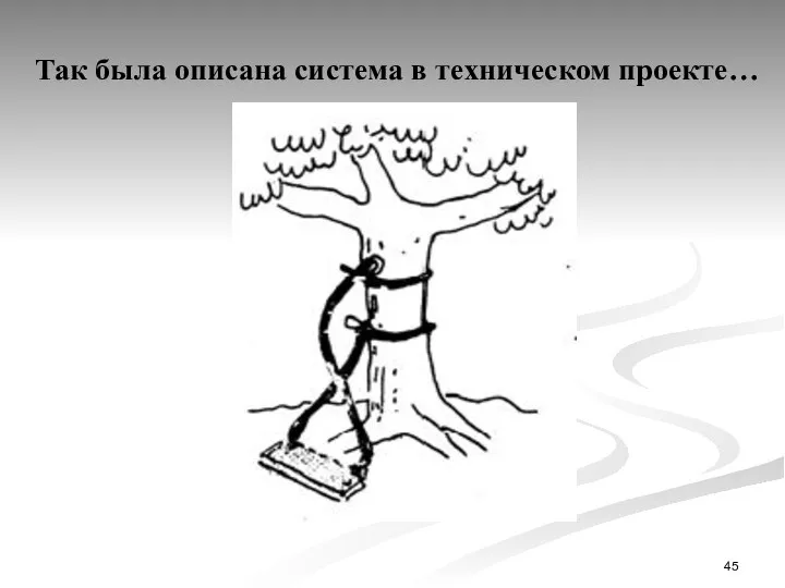 Так была описана система в техническом проекте…