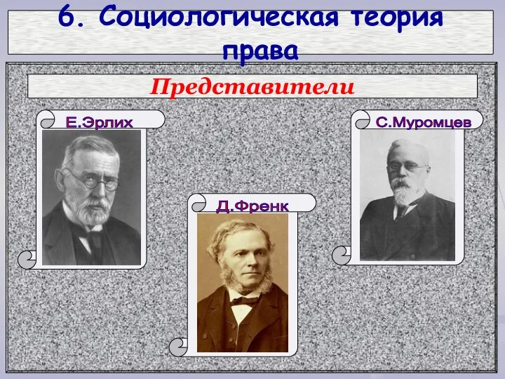 6. Социологическая теория права