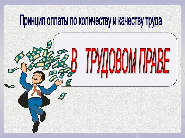 Принцип оплаты по количеству и качеству труда В ТРУДОВОМ ПРАВЕ