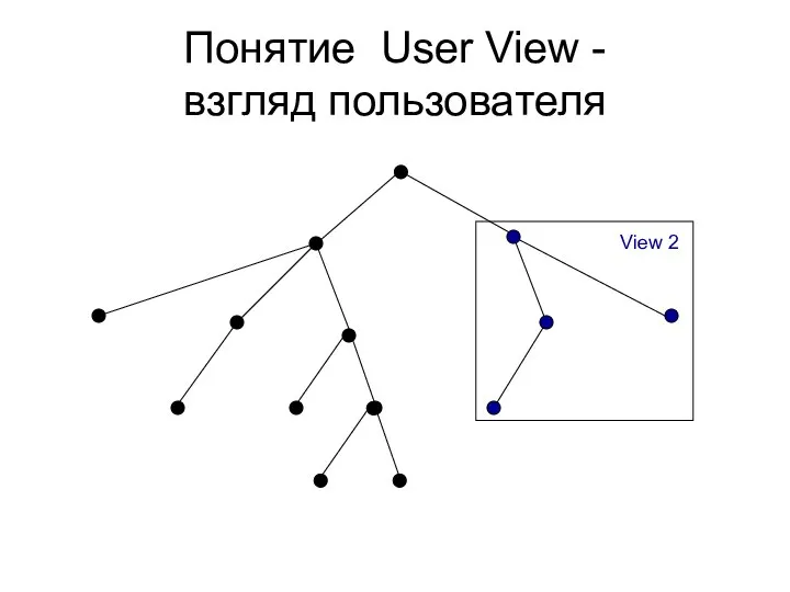 Понятие User View - взгляд пользователя View 2