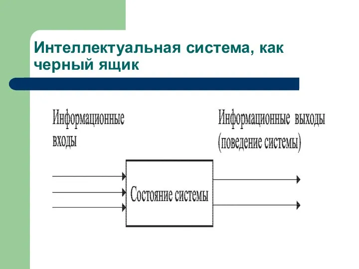 Интеллектуальная система, как черный ящик