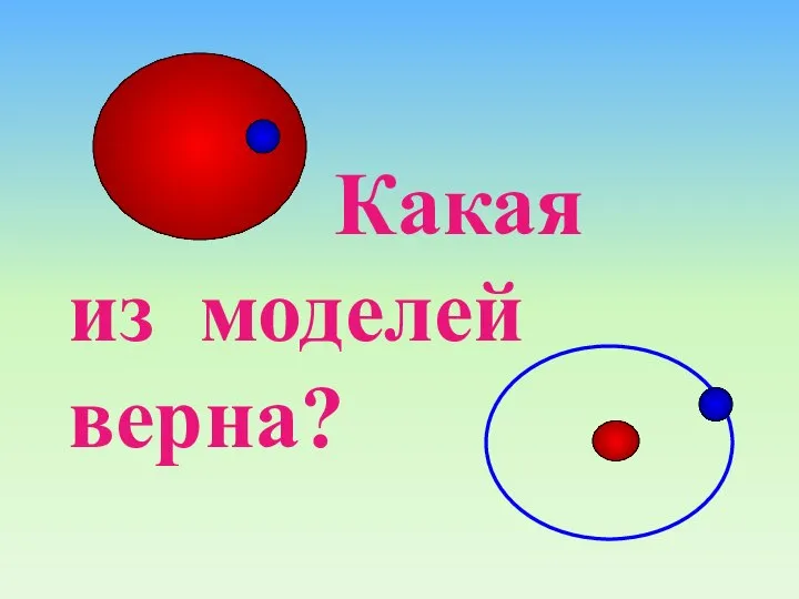 Какая из моделей верна?