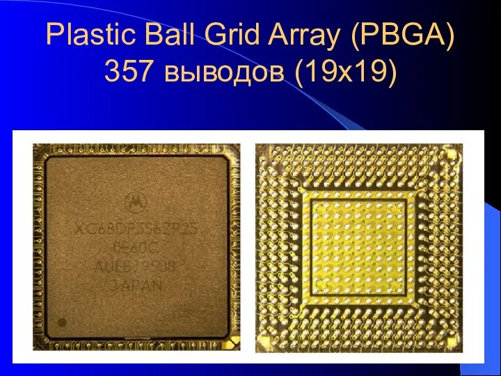 Plastic Ball Grid Array (PBGA) 357 выводов (19х19)