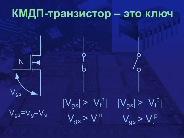 КМДП-транзистор – это ключ