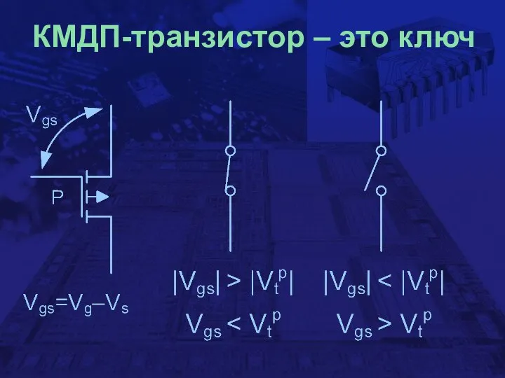 КМДП-транзистор – это ключ