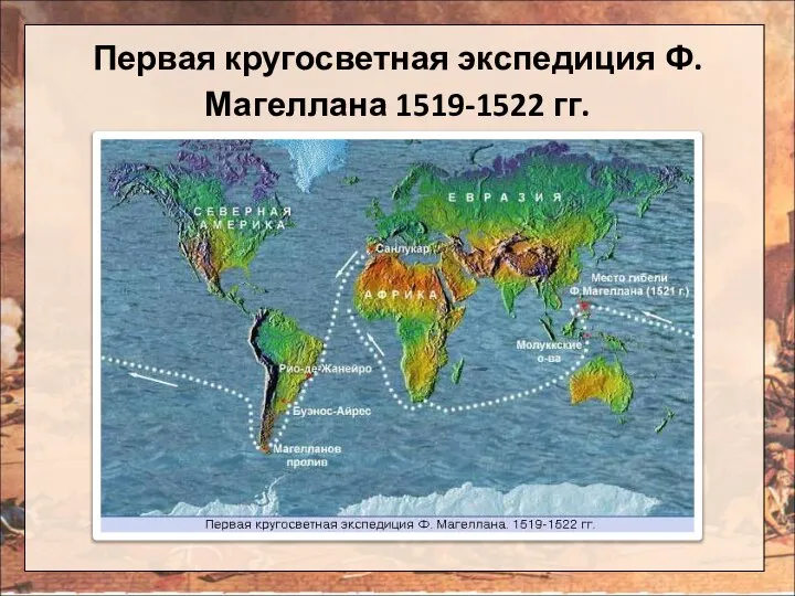 Первая кругосветная экспедиция Ф.Магеллана 1519-1522 гг.