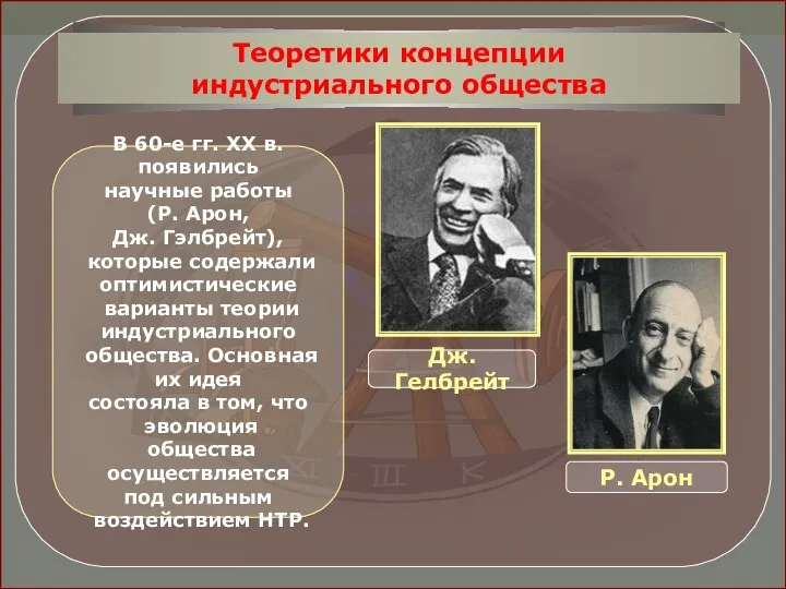 В 60-е гг. XX в. появились научные работы (Р. Арон, Дж.