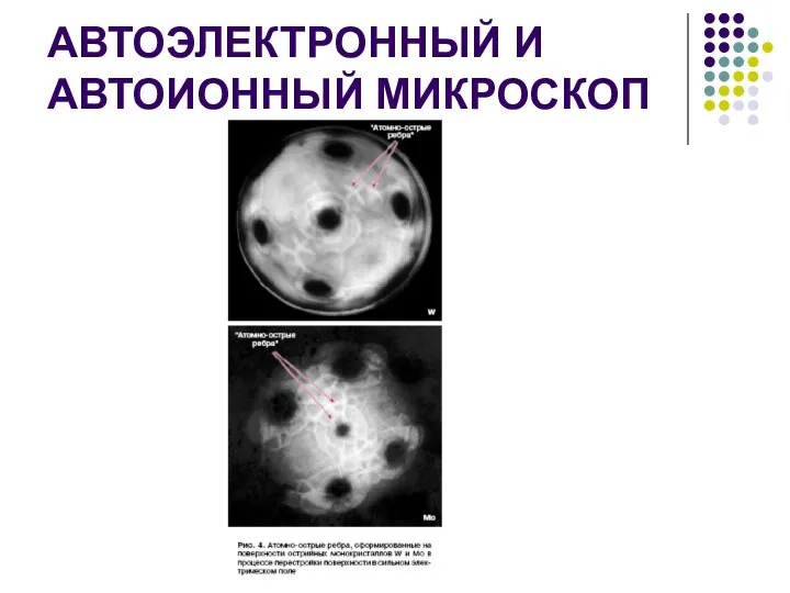 АВТОЭЛЕКТРОННЫЙ И АВТОИОННЫЙ МИКРОСКОП