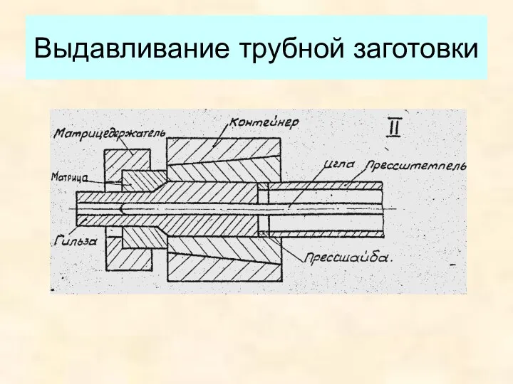 Выдавливание трубной заготовки