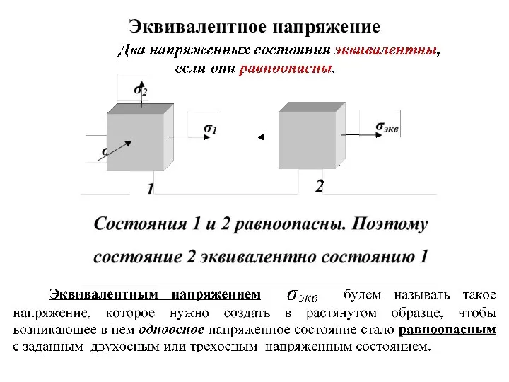 Эквивалентное напряжение