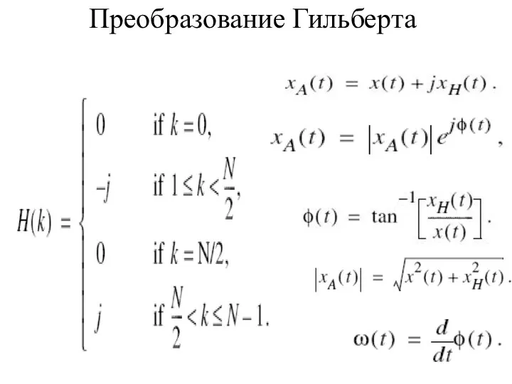 Преобразование Гильберта