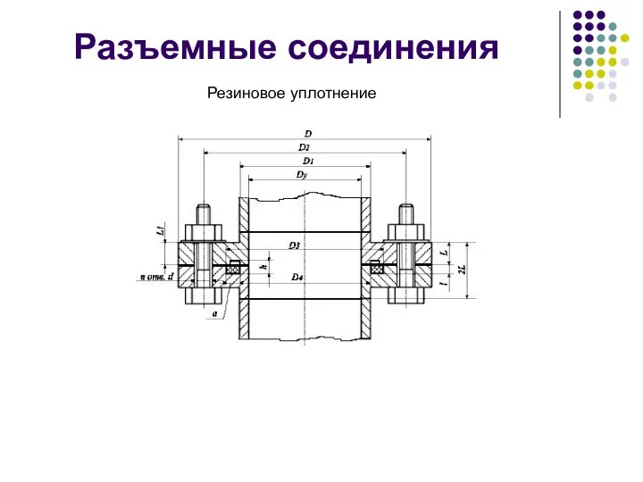 Разъемные соединения Резиновое уплотнение