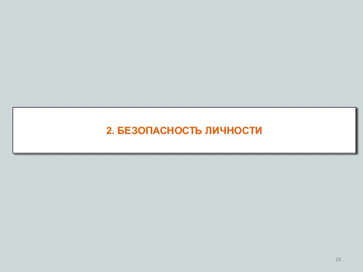 2. БЕЗОПАСНОСТЬ ЛИЧНОСТИ