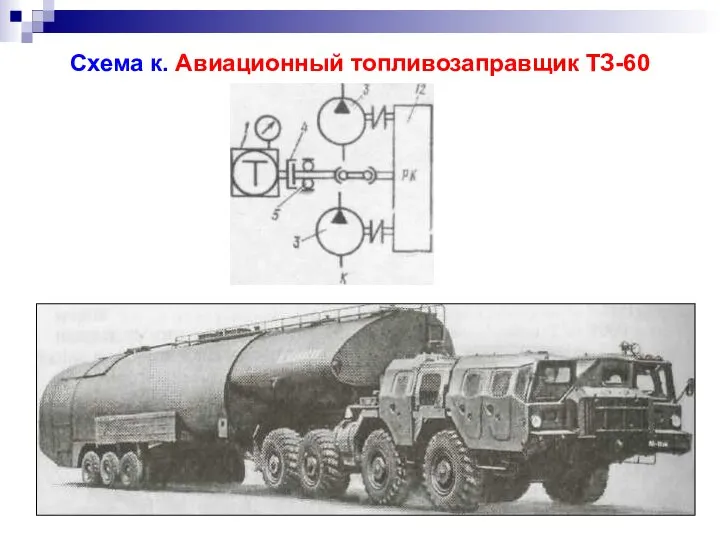 Схема к. Авиационный топливозаправщик ТЗ-60