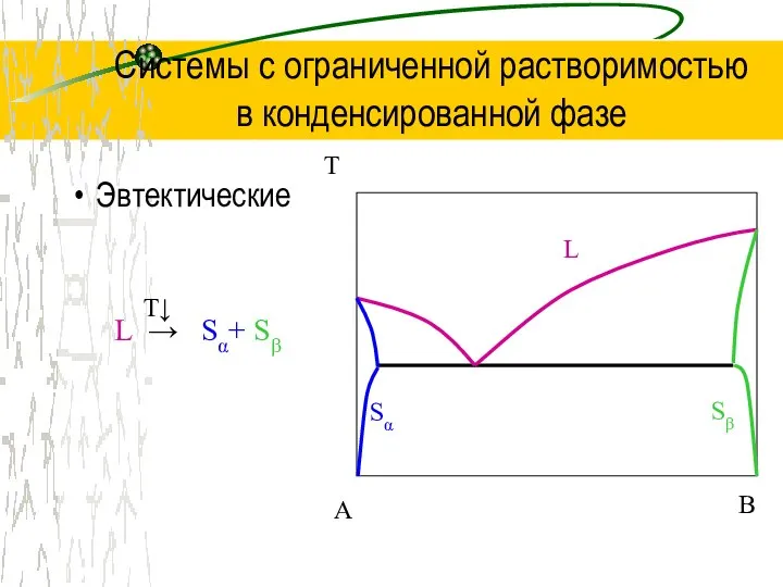 Системы с ограниченной растворимостью в конденсированной фазе Эвтектические