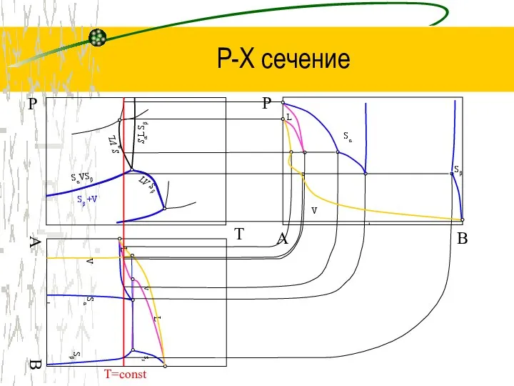 P-Х сечение T Р B Р LV Sβ SαVSβ Sα VL