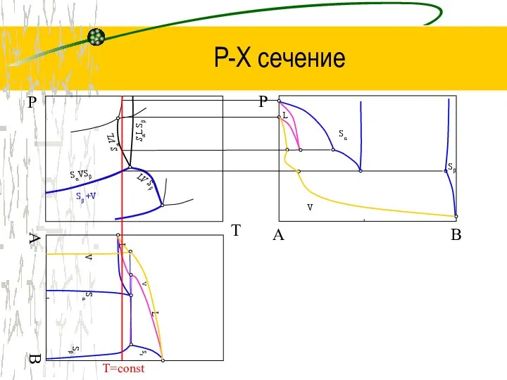 P-Х сечение T Р B Р LV Sβ SαVSβ Sα VL