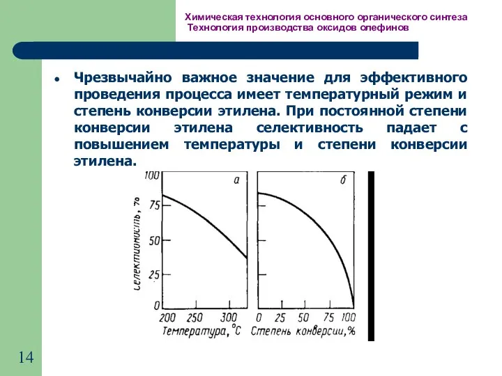 Химическая технология основного органического синтеза Технология производства оксидов олефинов Чрезвычайно важное