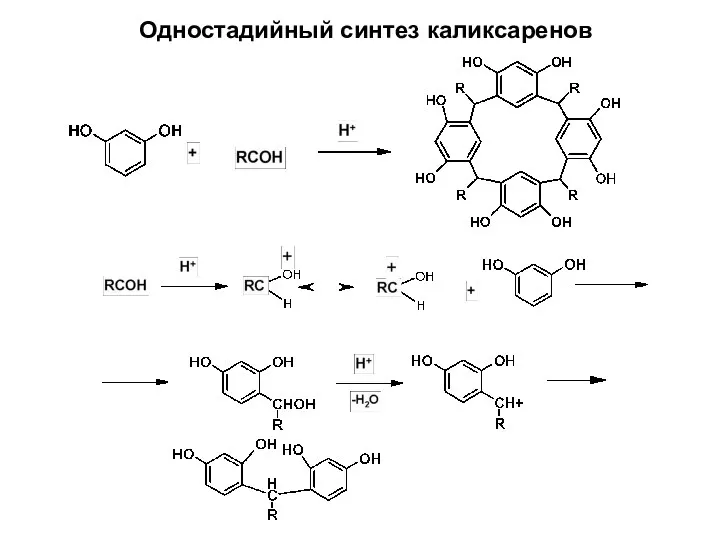 Одностадийный синтез каликсаренов