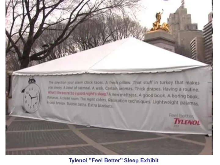 Tylenol "Feel Better" Sleep Exhibit