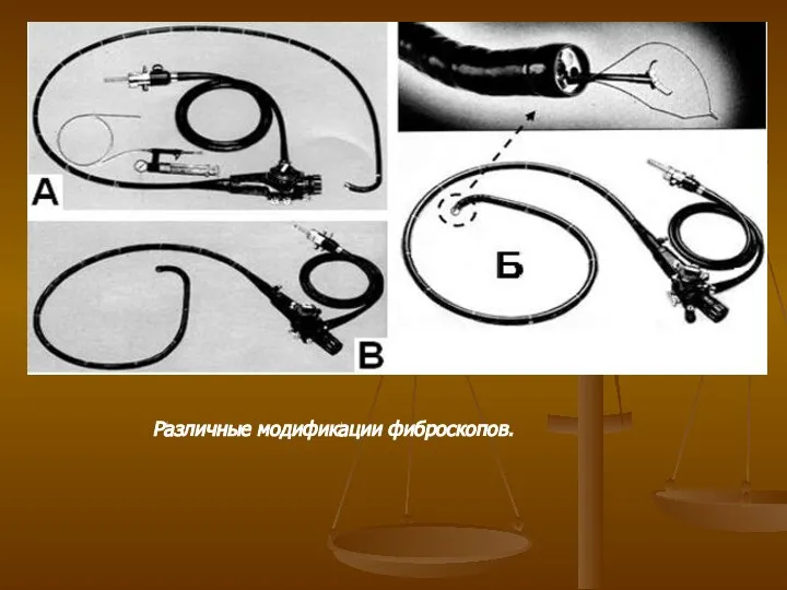 Различные модификации фиброскопов.