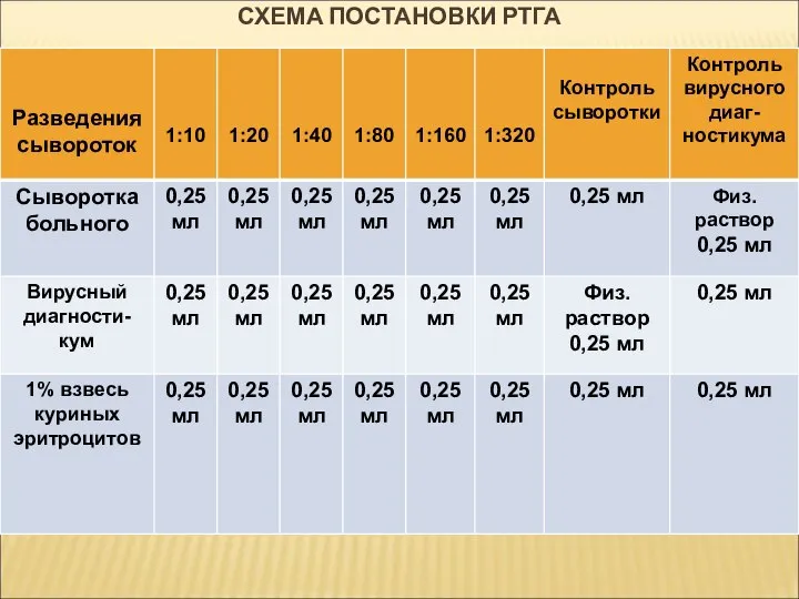 СХЕМА ПОСТАНОВКИ РТГА