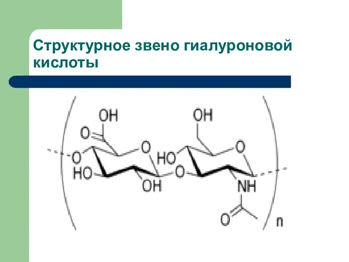 Структурное звено гиалуроновой кислоты