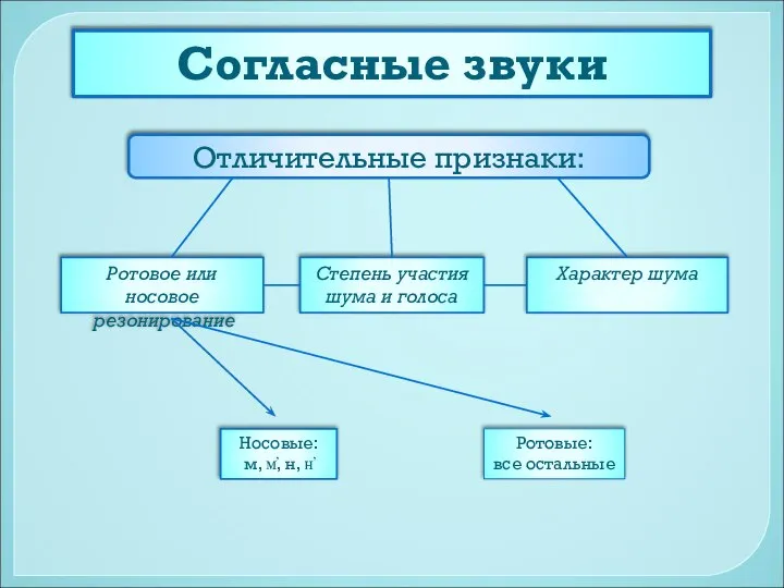 Ротовое или носовое резонирование Характер шума Степень участия шума и голоса