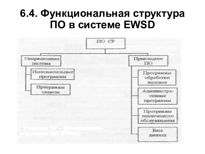 6.4. Функциональная структура ПО в системе EWSD