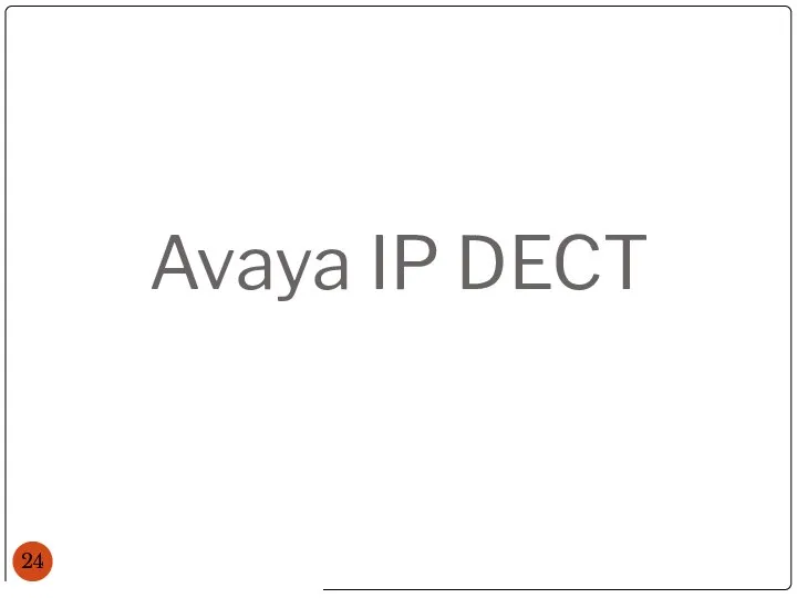 Avaya IP DECT