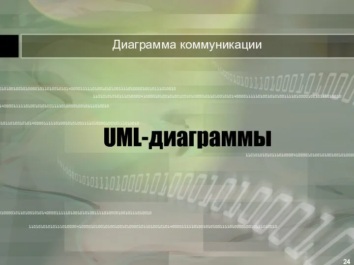 UML-диаграммы Диаграмма коммуникации