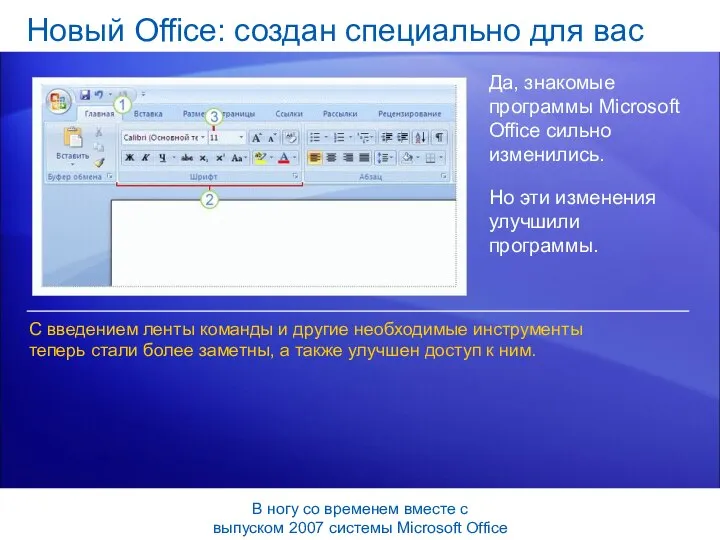 Новый Office: создан специально для вас Да, знакомые программы Microsoft Office