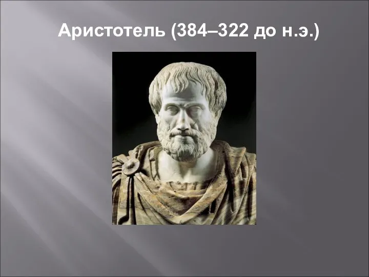 Аристотель (384–322 до н.э.)