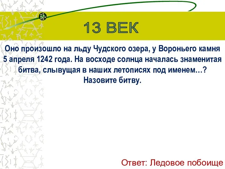 Оно произошло на льду Чудского озера, у Вороньего камня 5 апреля