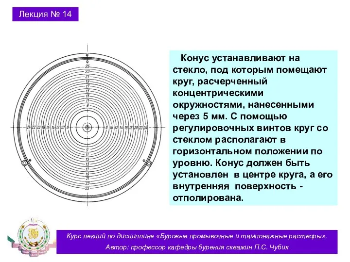 Курс лекций по дисциплине «Буровые промывочные и тампонажные растворы». Автор: профессор