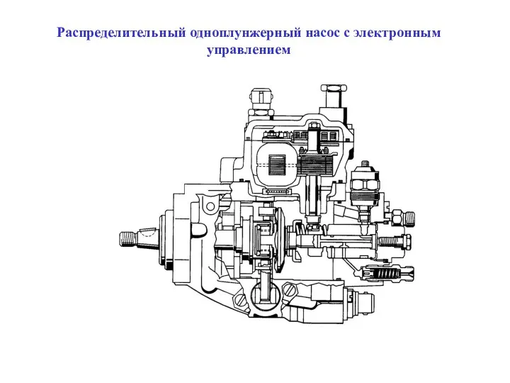 Распределительный одноплунжерный насос с электронным управлением