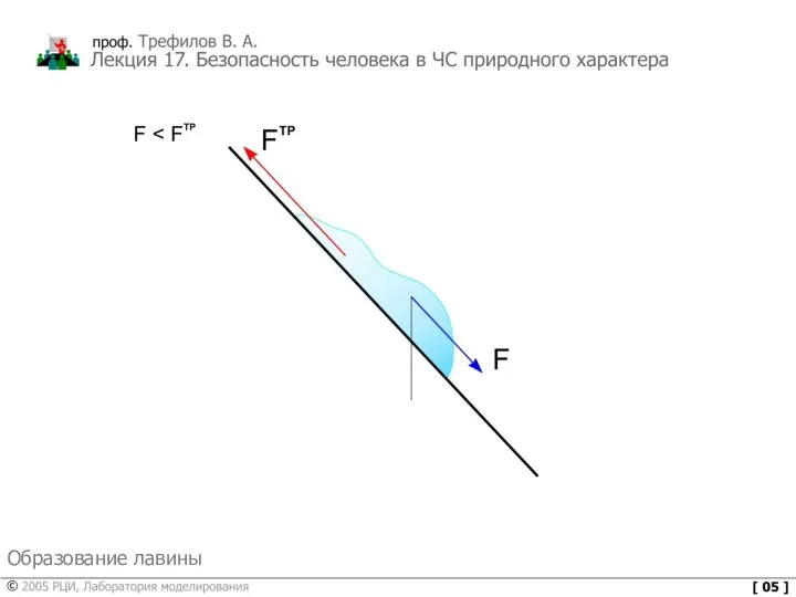 Образование лавины