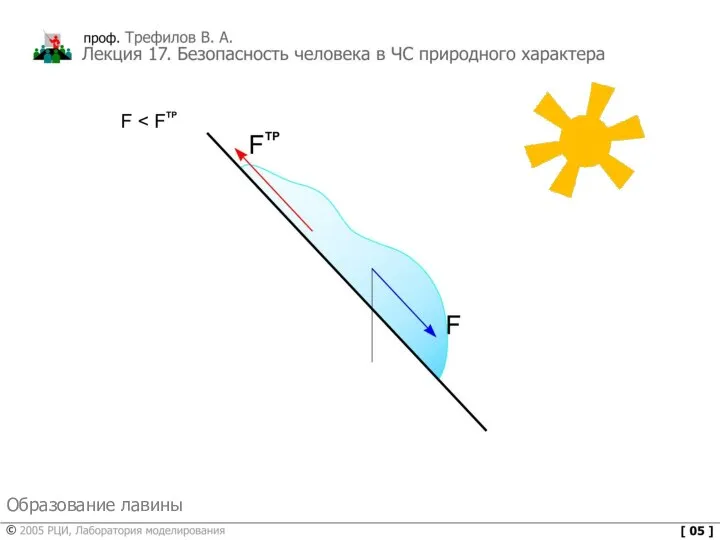 Образование лавины