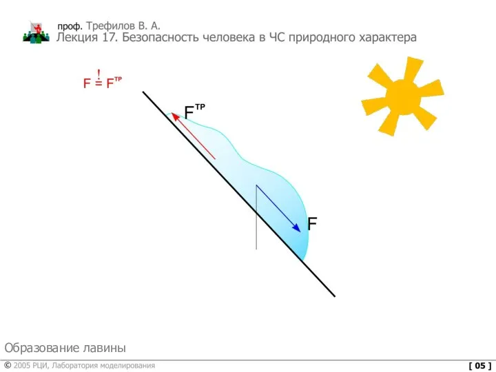 Образование лавины