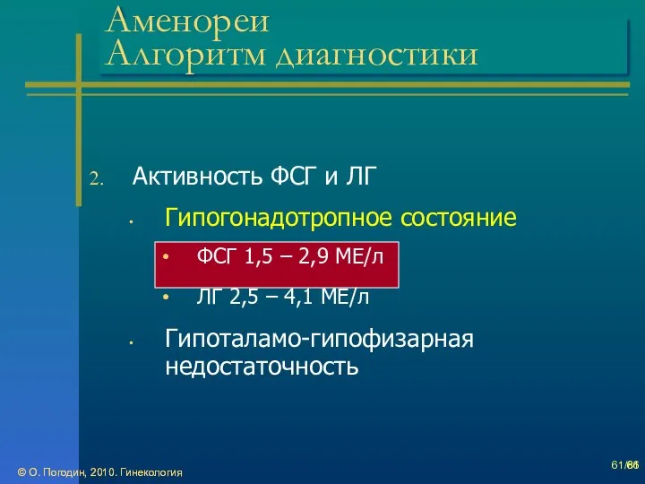 © О. Погодин, 2010. Гинекология © О. Погодин, 2010. Гинекология /86