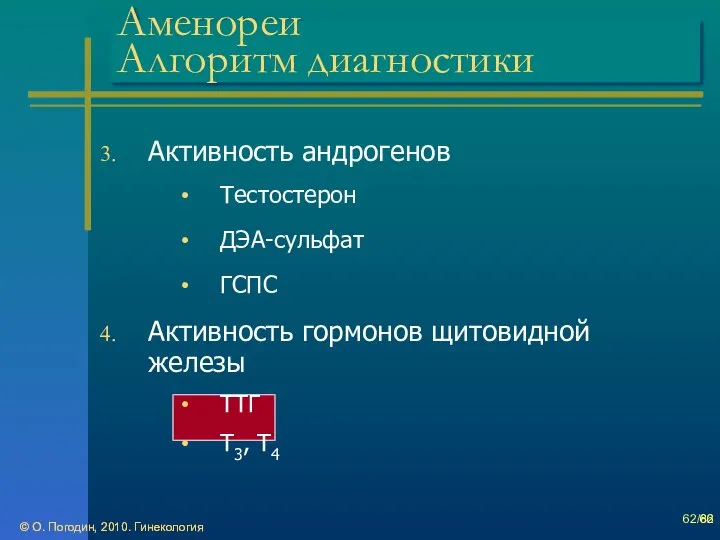 © О. Погодин, 2010. Гинекология © О. Погодин, 2010. Гинекология /86