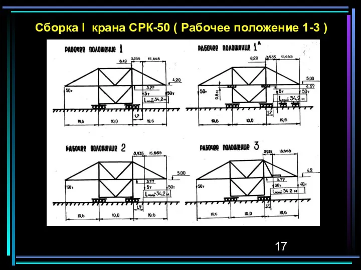 Сборка I крана СРК-50 ( Рабочее положение 1-3 )