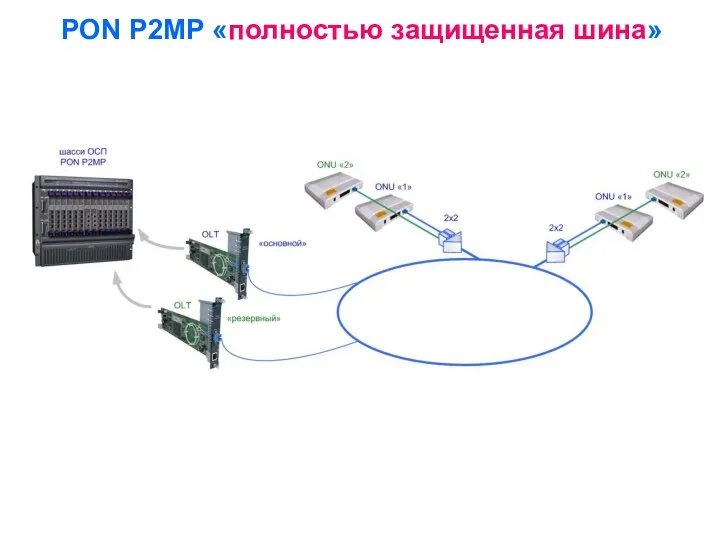 PON P2MP «полностью защищенная шина»