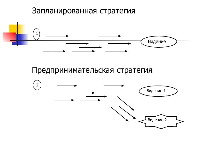 Запланированная стратегия Предпринимательская стратегия 2