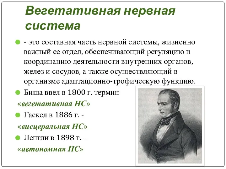 Вегетативная нервная система - это составная часть нервной системы, жизненно важный